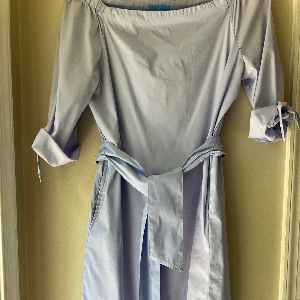 J.McLaughlin Summer Dress in Lavender Blue Cotton